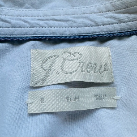 J. Crew Slim Fit Puff Sleeve White Shirt Sz 12 Cotton - Picture 5 of 7